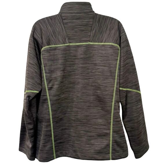 North End Sport Ladies Xbox Gray Green Track Athletic Full Zip Jacket Size XL - Picture 6 of 10